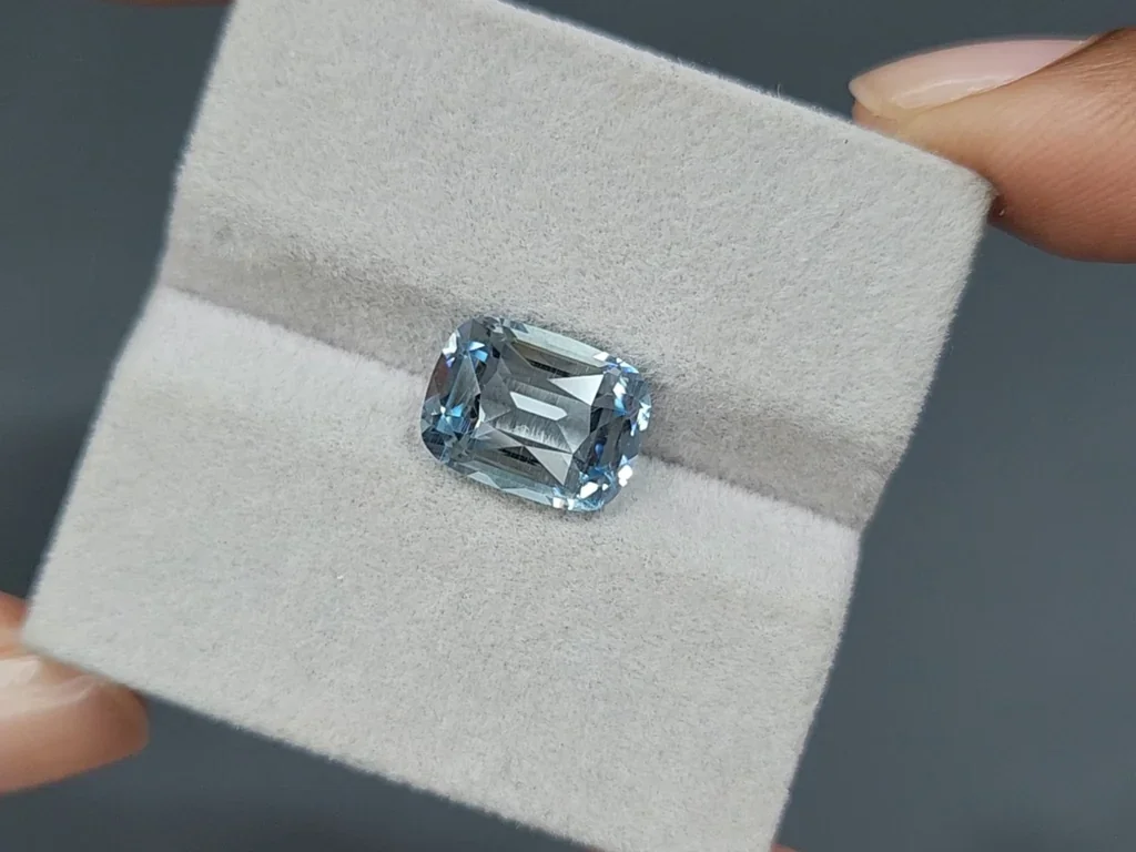 Aigue-marine taille coussin 4,34 carats, Madagascar  Image №4