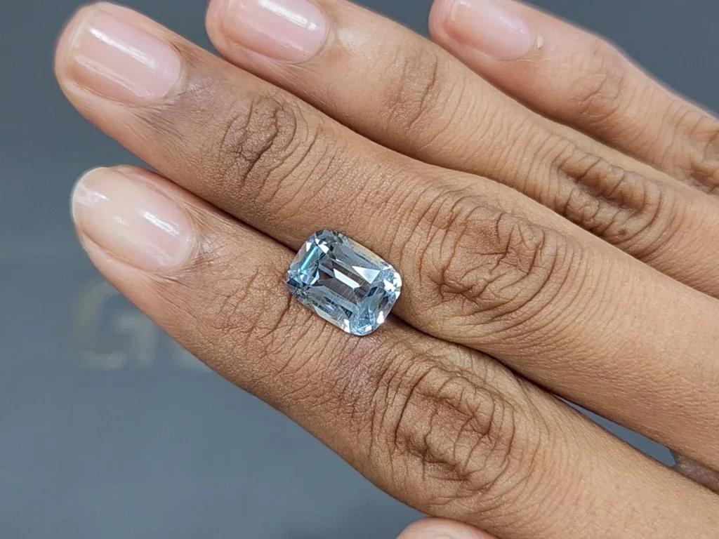 Aigue-marine taille coussin 4,34 carats, Madagascar  Image №2