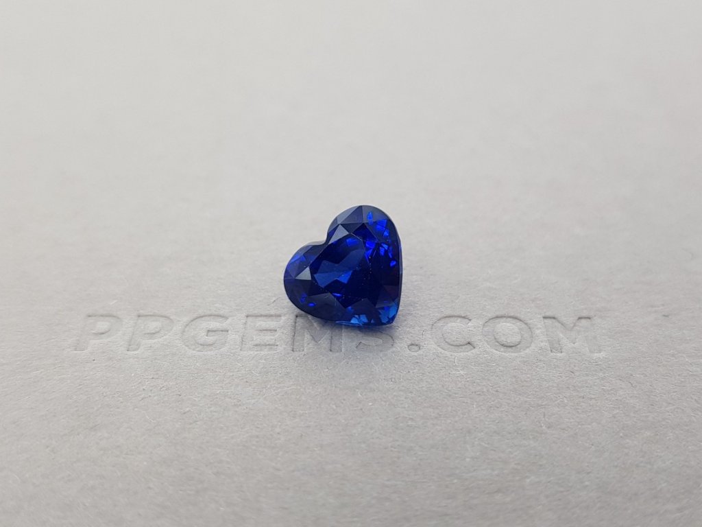 Heart cut blue sapphire 5.34 ct, Sri Lanka Image №1