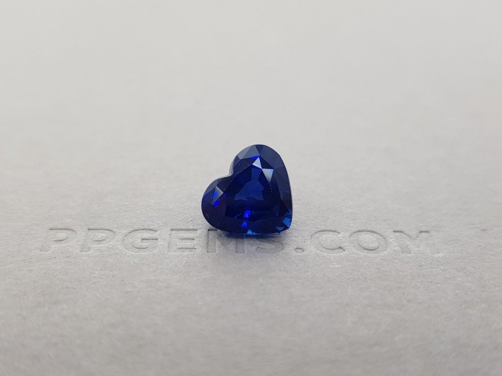Heart cut blue sapphire 5.34 ct, Sri Lanka Image №5