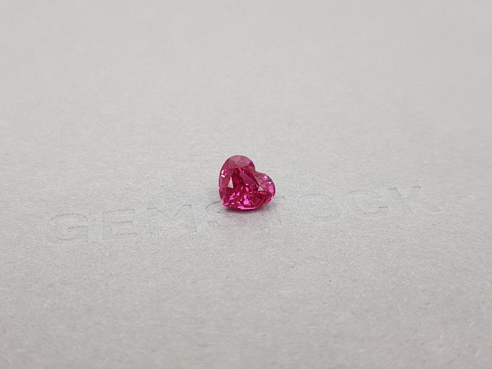 Intense pink Mahenge heart cut spinel 2.03 ct Image №2