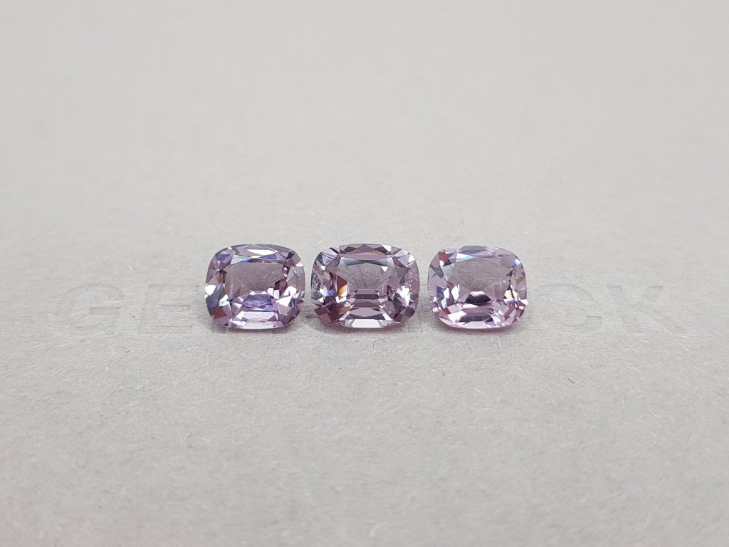 Set of lavender spinel from Burma 5.58 ct Image №1