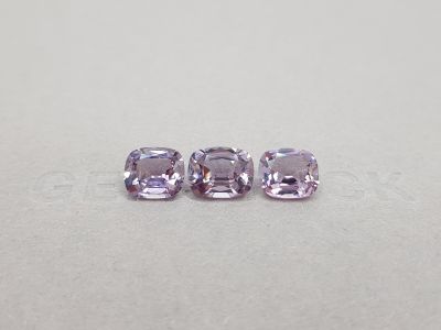 Set of lavender spinel from Burma 5.58 ct photo