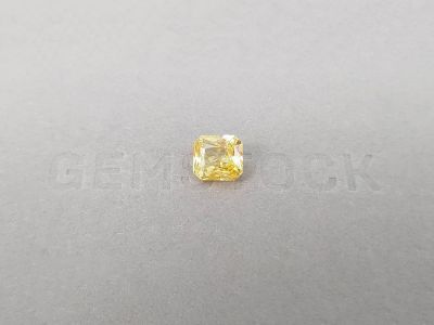 Unheated radiant cut yellow sapphire 2.58 ct, Sri Lanka photo