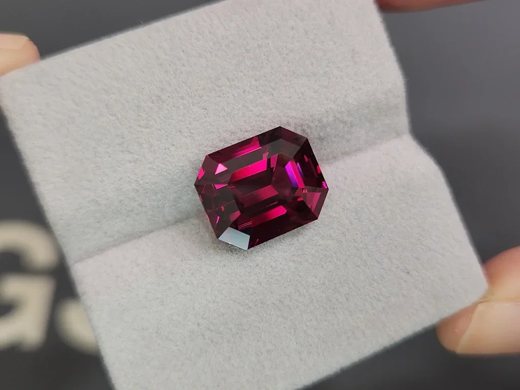 Grenat rhodolite taille octogonale 10,05 carats, Sri Lanka Image №4