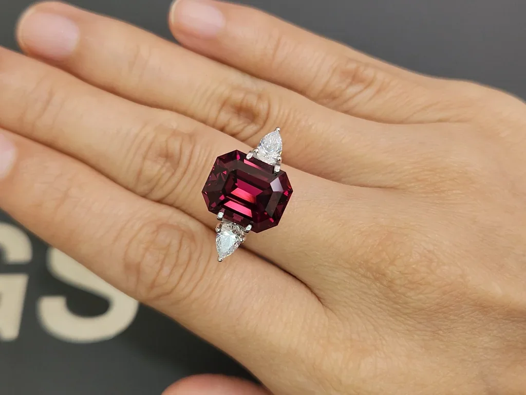 Grenat rhodolite taille octogonale 10,05 carats, Sri Lanka Image №5