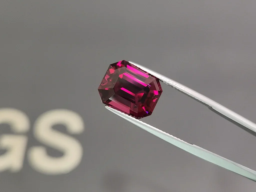 Grenat rhodolite taille octogonale 10,05 carats, Sri Lanka Image №3