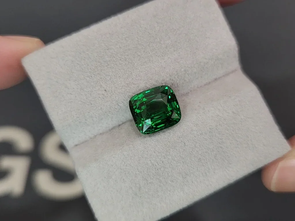 Tsavorit  leuchtend grüner kissenschliff 5,03 carats, Tansania  Image №4