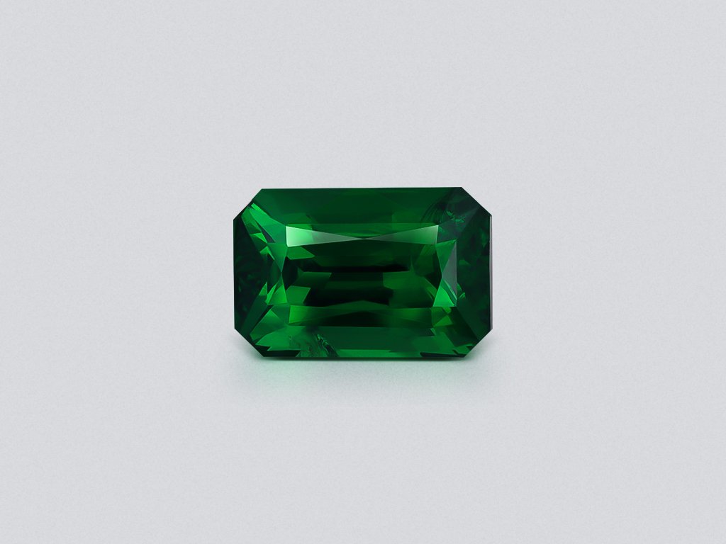 Leuchtend grüner tsavorit granat im achteckschliff 1,55 carats, Tansania  Image №1
