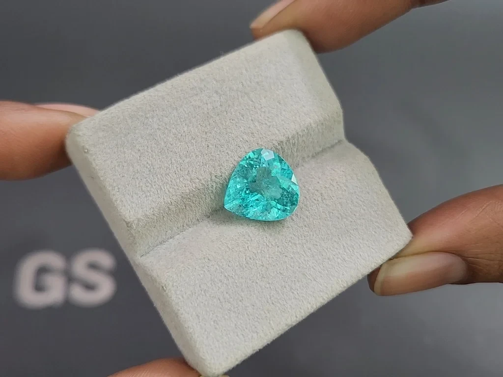 Neon-Pariba-turmalin im birnenschliff 4,49 karat, Mosambik Image №4