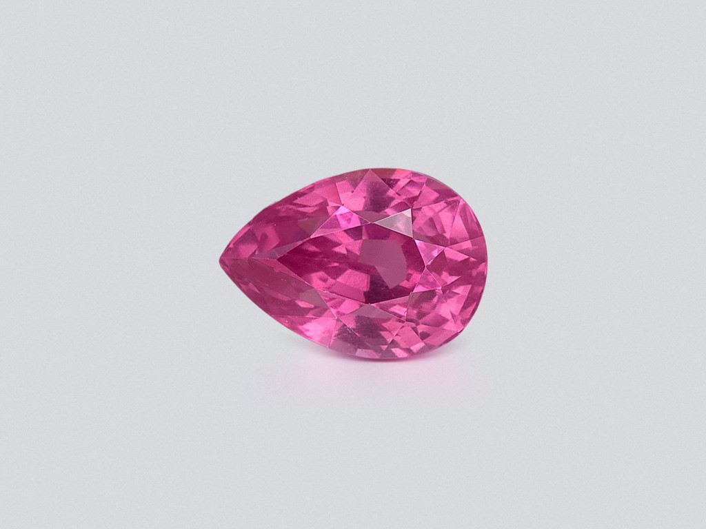 Spinelle rose de Mahenge, taille poire 2,06 carats, Tanzanie Image №1
