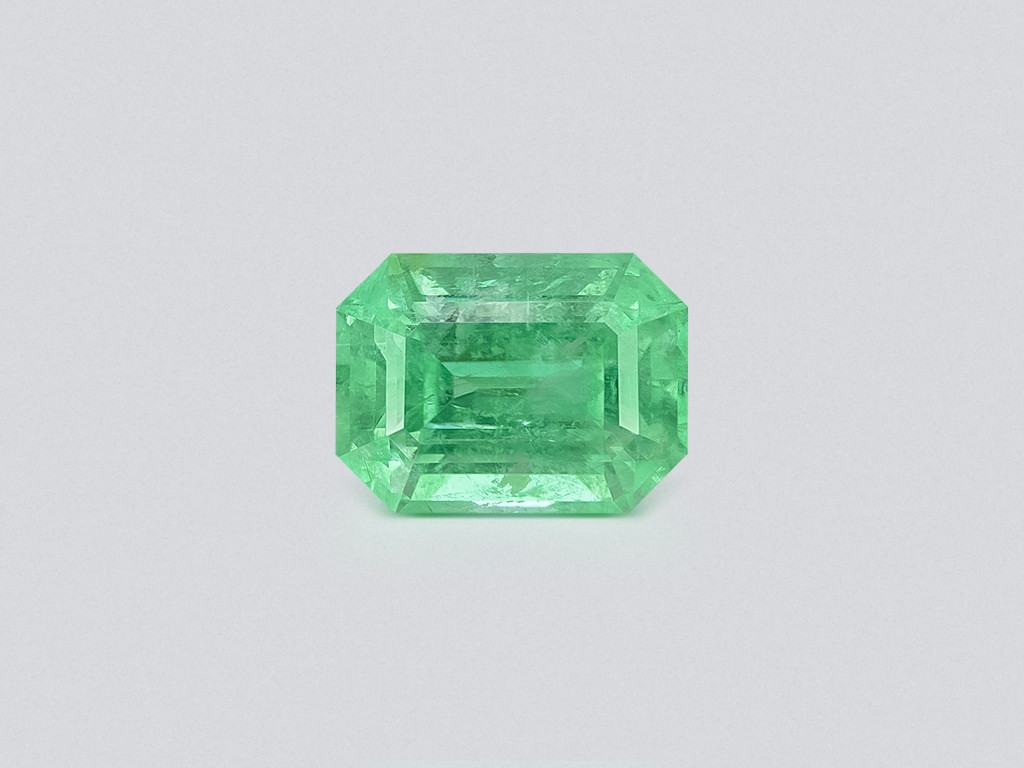 Paraíba-turmalin Neongrün im oktagon-schliff 7,58 karat, Mosambik Image №1
