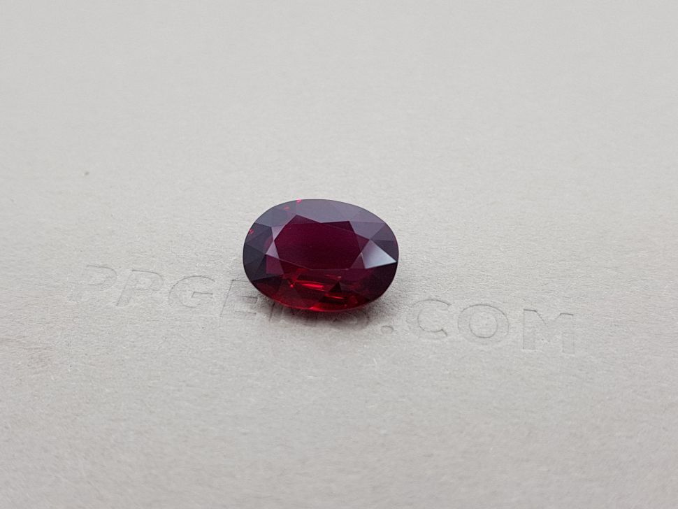 Ruby cut oval 6.02 ct, Mozambique Image №2