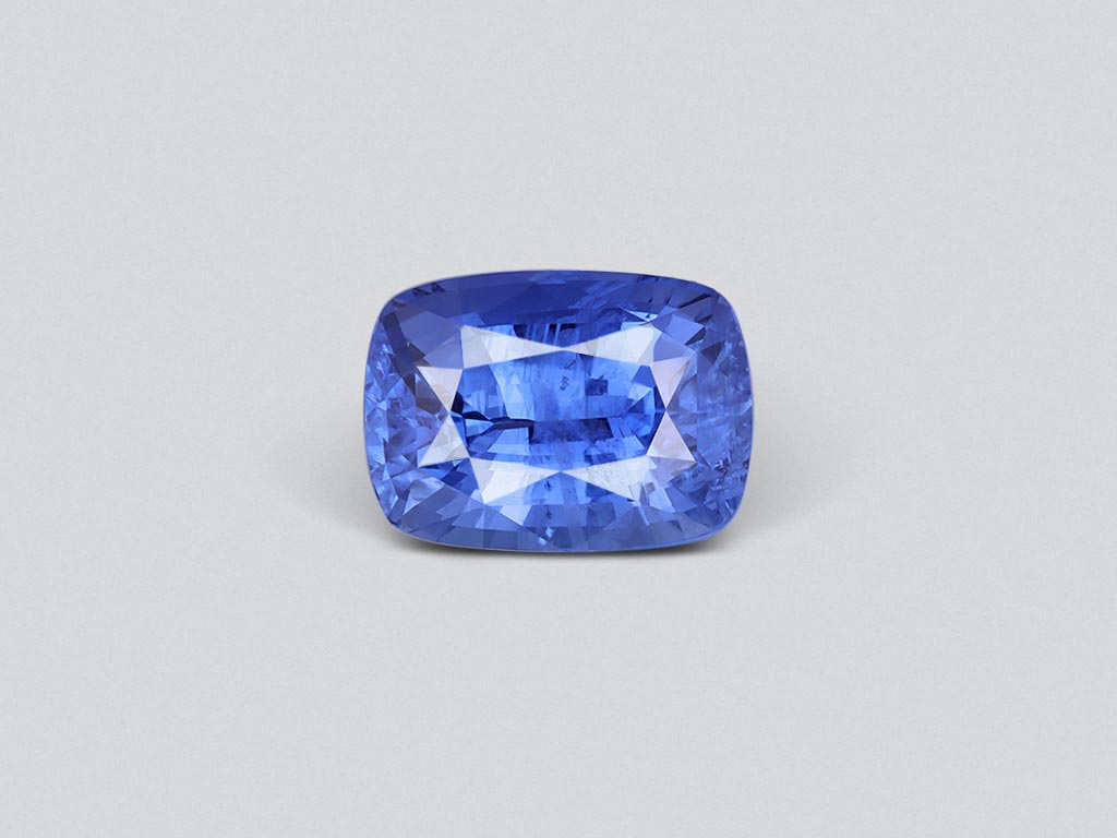 Intense blue sapphire cushion cut 14.19 ct, Sri Lanka, GRS Image №1