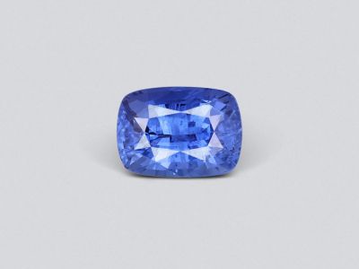 Intense blue sapphire cushion cut 14.19 ct, Sri Lanka, GRS photo