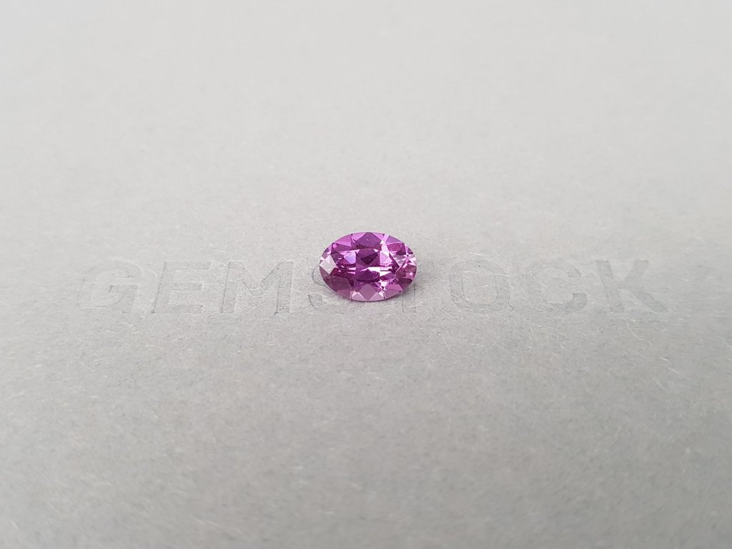 Unheated oval cut pinkish-violet sapphire 1.54 ct from Madagascar Image №1