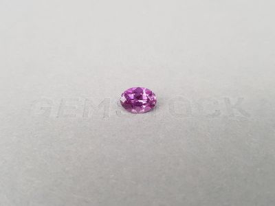 Unheated oval cut pinkish-violet sapphire 1.54 ct from Madagascar photo