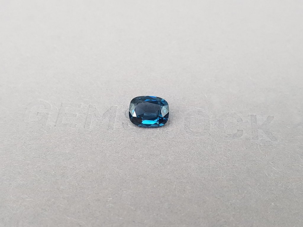 Blue cobalt cushion cut spinel 1.50 carats, Tanzania Image №3