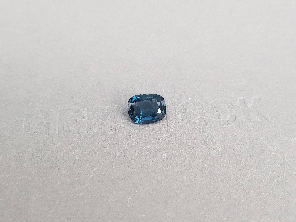 Blue cobalt cushion cut spinel 1.50 carats, Tanzania Image №2