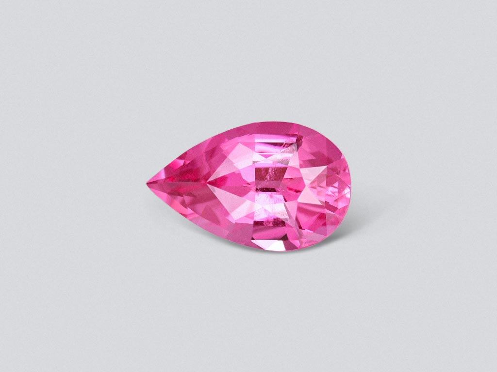 Intense pink pear cut rubellite 2.37 carats, Nigeria Image №1