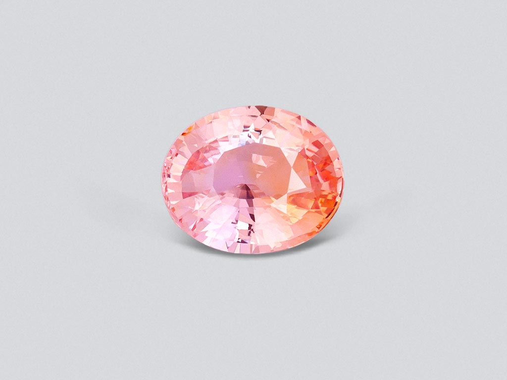 Unheated padparadscha sapphire from Sri Lanka in oval cut 4.63 carats Image №1