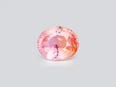 Unheated padparadscha sapphire from Sri Lanka in oval cut 4.63 carats photo