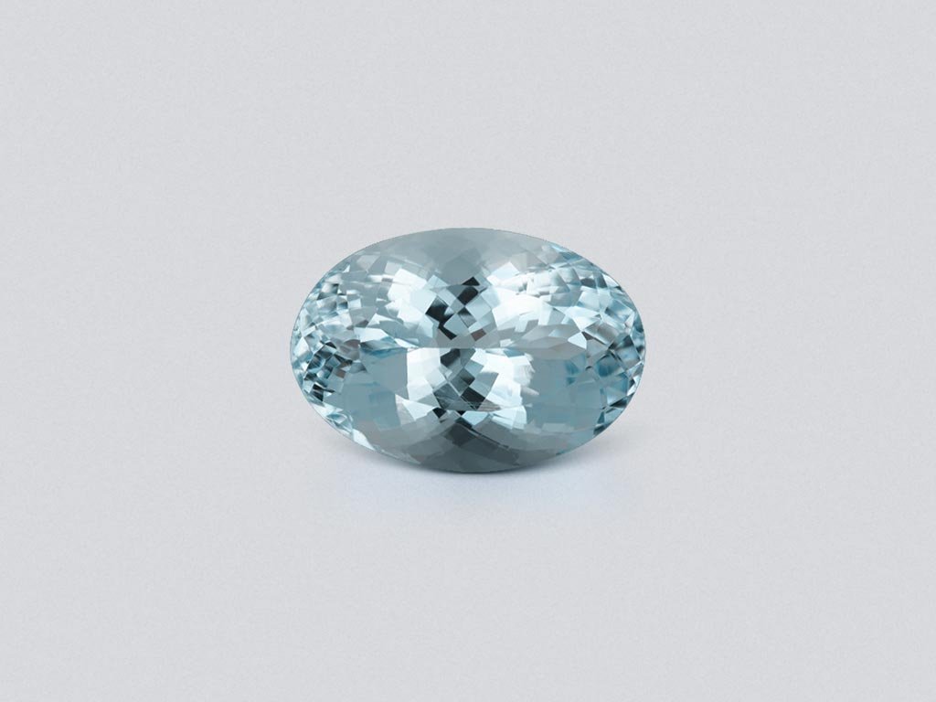Aigue-marine taille ovale 9,81 carats, Madagascar Image №1