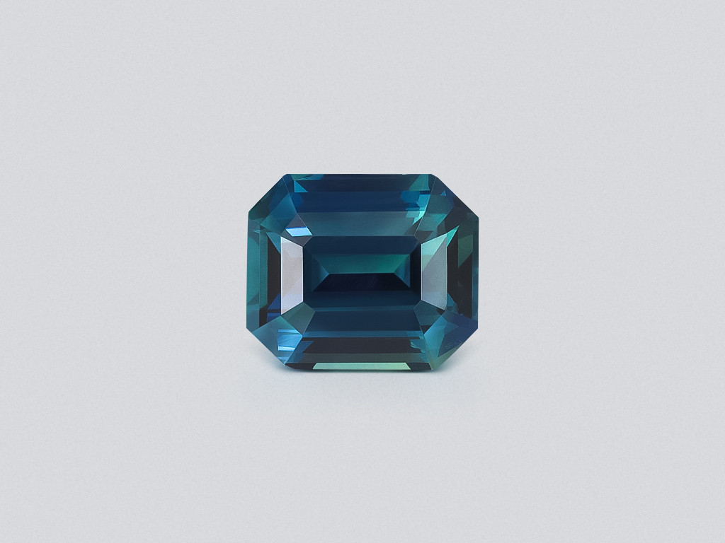 Saphir bleu sarcelle non chauffé taille octogonale de 6,19 carats, de Madagascar Image №1