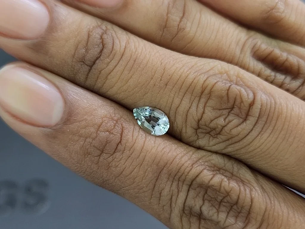 Aquamarine pear cut 1.68 carats, Madagascar Image №2