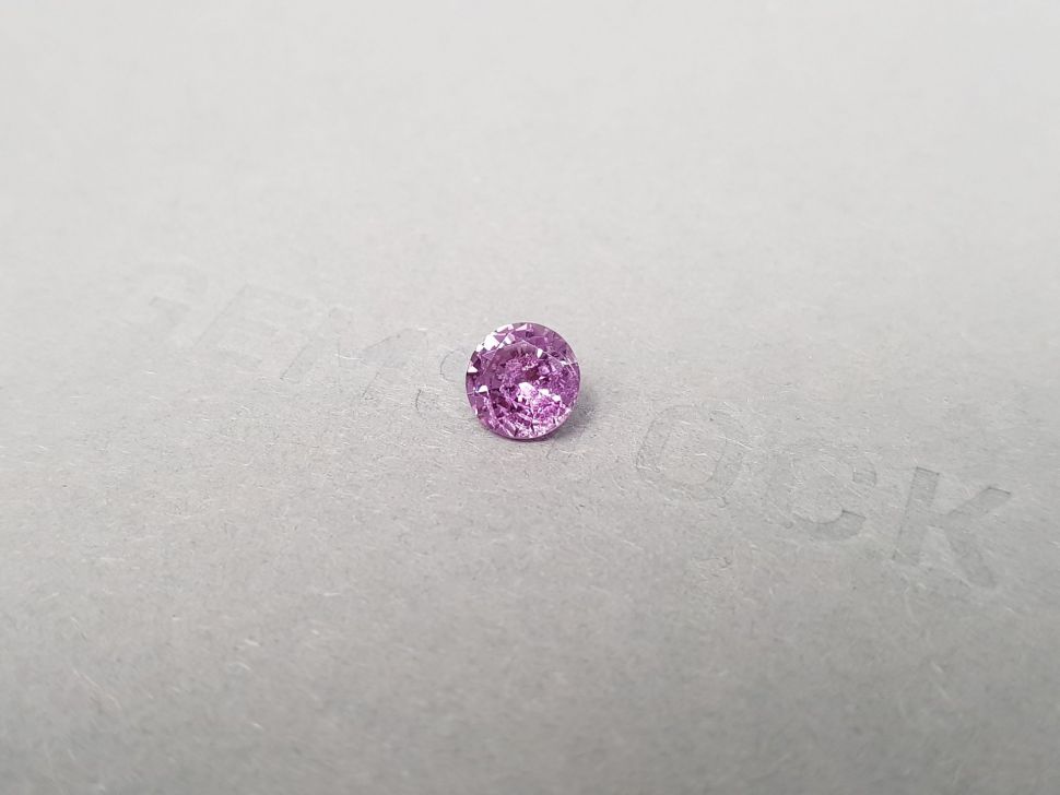 Vivid purple unheated round cut sapphire 1.04 ct, Madagascar Image №3