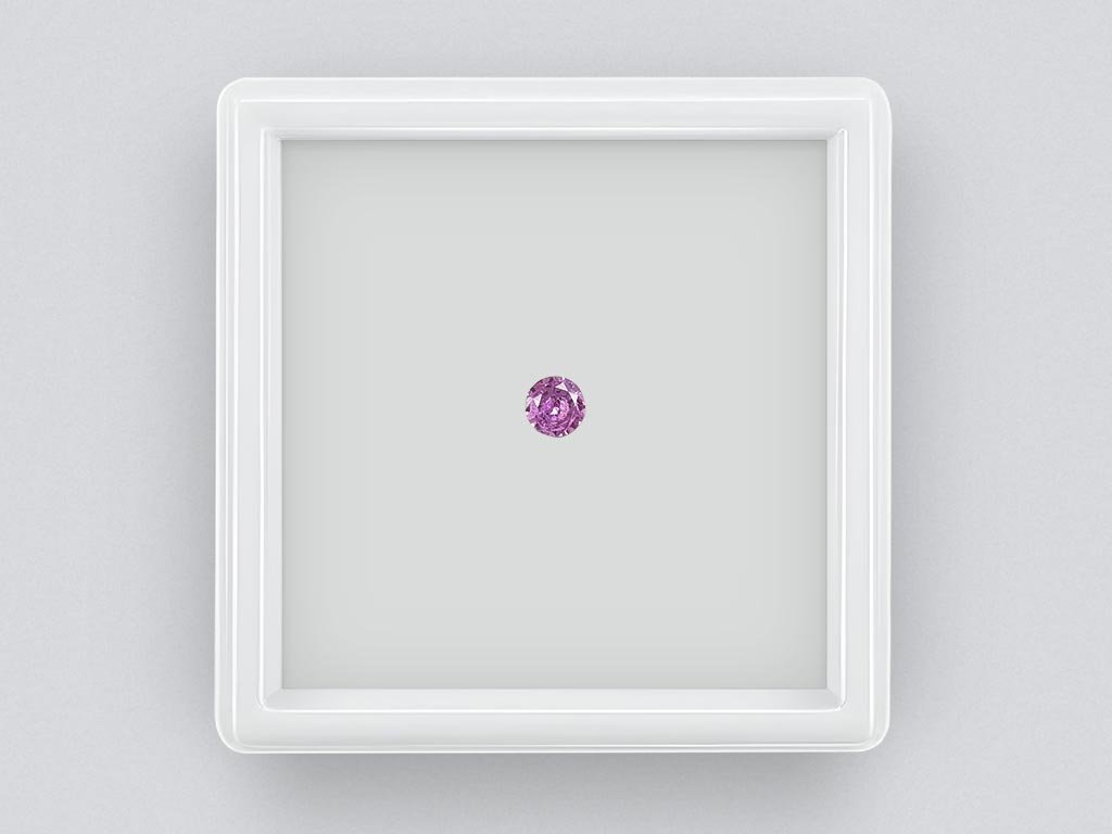 Saphir violet brillant taille ronde non chauffé 1,04 ct, Madagascar Image №1