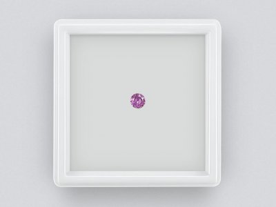 Saphir violet brillant taille ronde non chauffé 1,04 ct, Madagascar photo