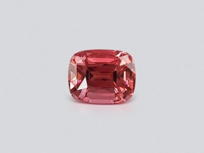 Pinkish-red cushion cut tourmaline from Africa 3.08 ct photo