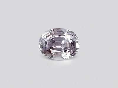 Steel gray spinel in oval cut 3.98 ct from Burma photo