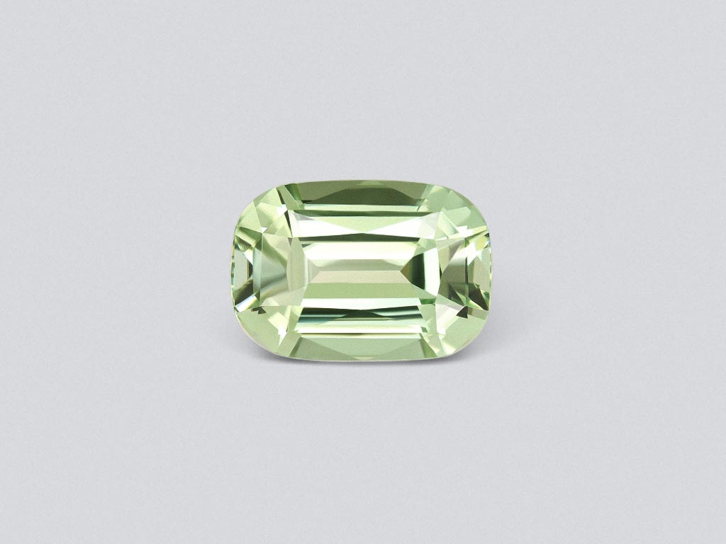 Mint green tourmaline in cushion cut 2.38 carats, Africa Image №1