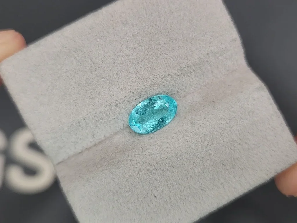 Paraiba-Turmalin im Ovalschliff, 1,29 Karat, Mosambik  Image №4