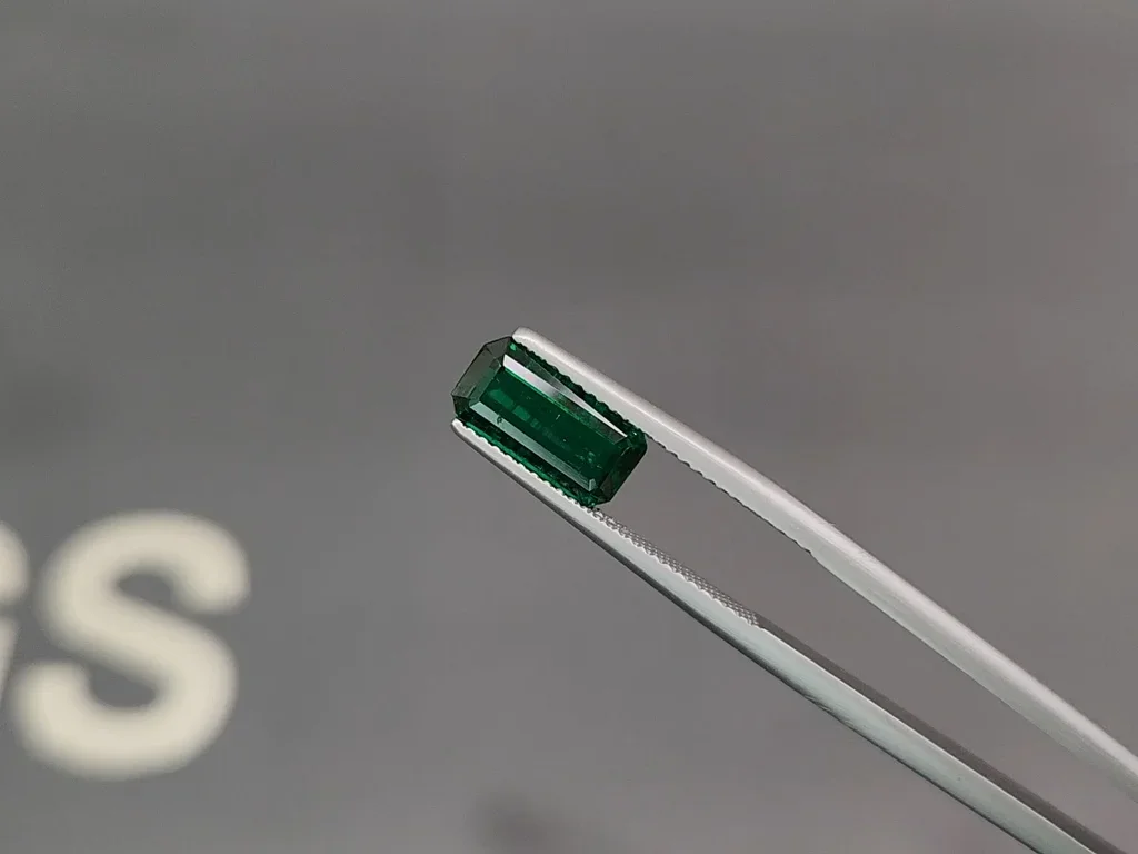 Émeraude taille octogonale vert vif 1,61 carat, Pakistan Image №3