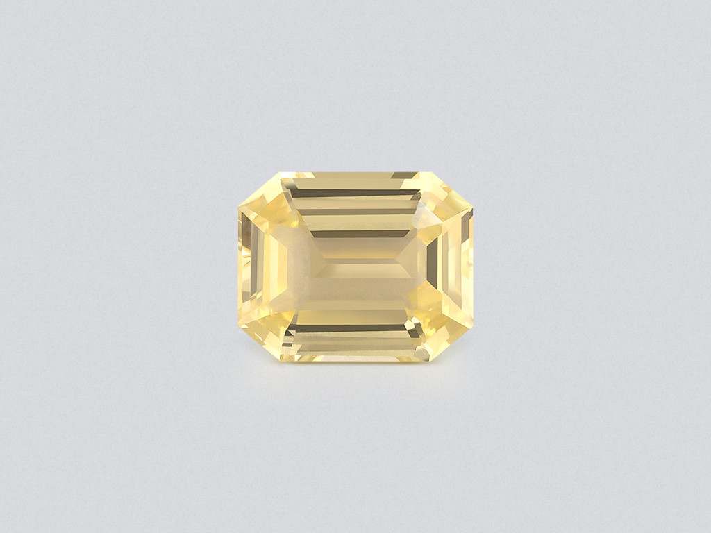 Saphir jaune octogonal non chauffé de 2,50 carats, Sri Lanka Image №1
