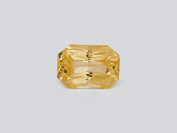 Saphir jaune pastel taille radiant 1,60 ct, Sri Lanka