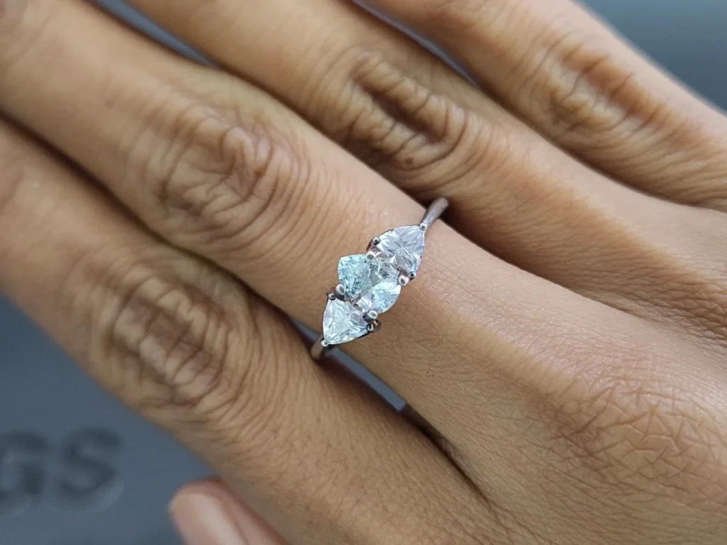 Aquamarine pear cut 0.64 carats, Madagascar Image №5