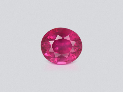 Unheated ruby oval cut 2.01 carats, Mozambique photo