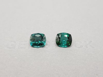 Pair of indigolite tourmalines from Afghanistan 4.91 ct photo