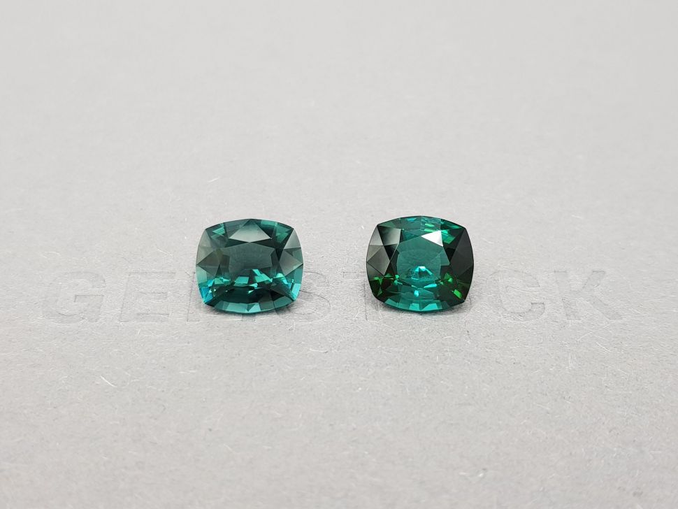 Pair of indigolite tourmalines from Afghanistan 4.91 ct Image №1