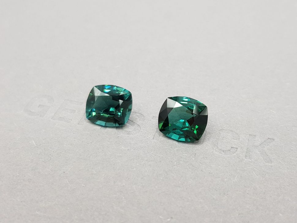 Pair of indigolite tourmalines from Afghanistan 4.91 ct Image №3
