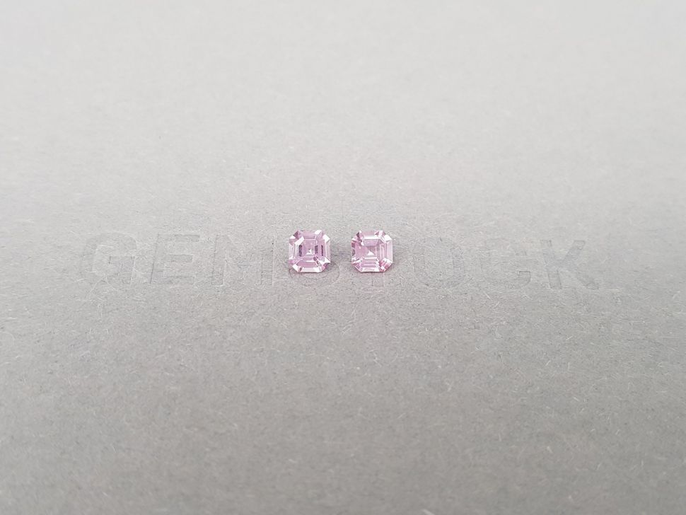 Pair of pink spinels in octagon cut 0.62 ct, Tanzania Image №1