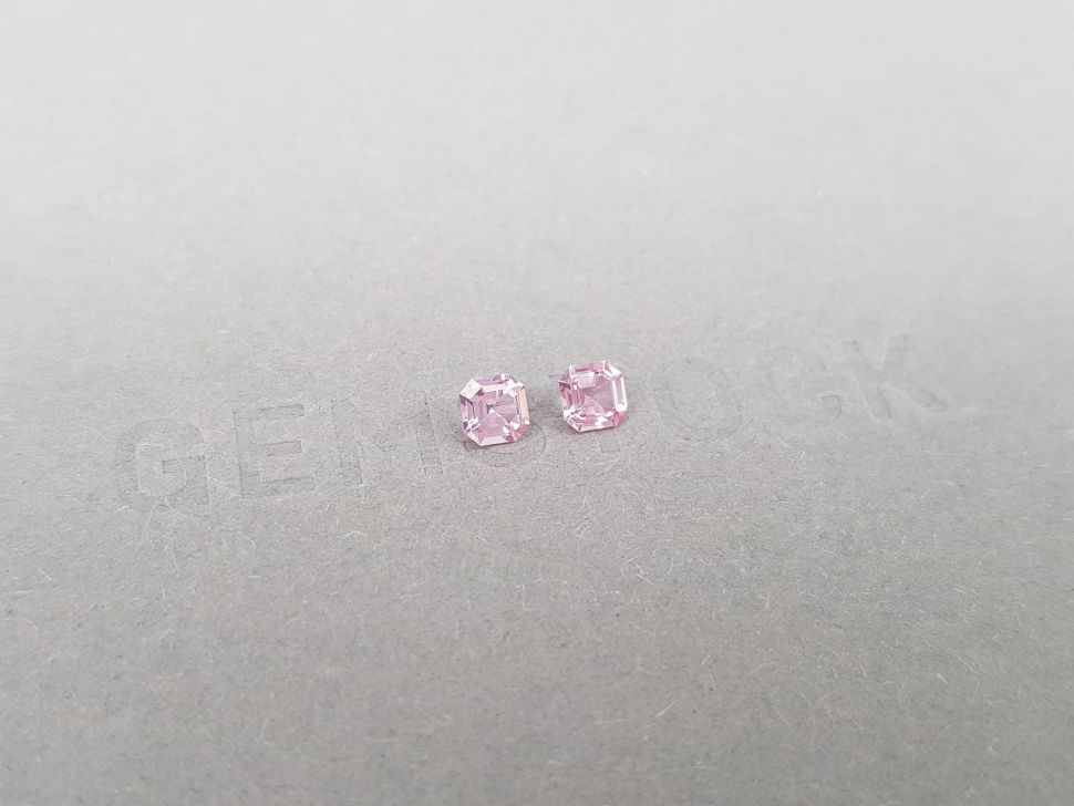 Pair of pink spinels in octagon cut 0.62 ct, Tanzania Image №2