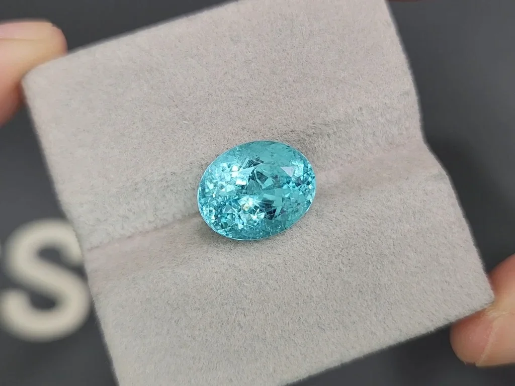 Paraiba-Turmalin im Ovalschliff, 6,57 Karat, Mosambik  Image №4