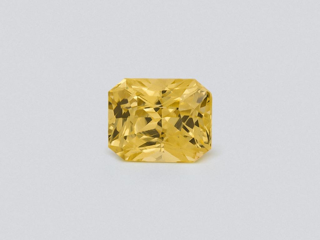 Saphir jaune non chauffé taille radiant 1,12 ct Sri Lanka Image №1