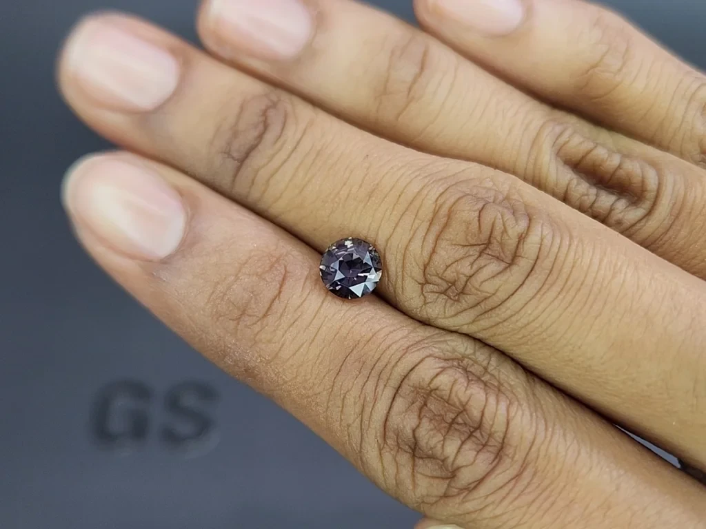 Saphir rond à changement de couleur de 1,62 carat, Sri Lanka Image №2