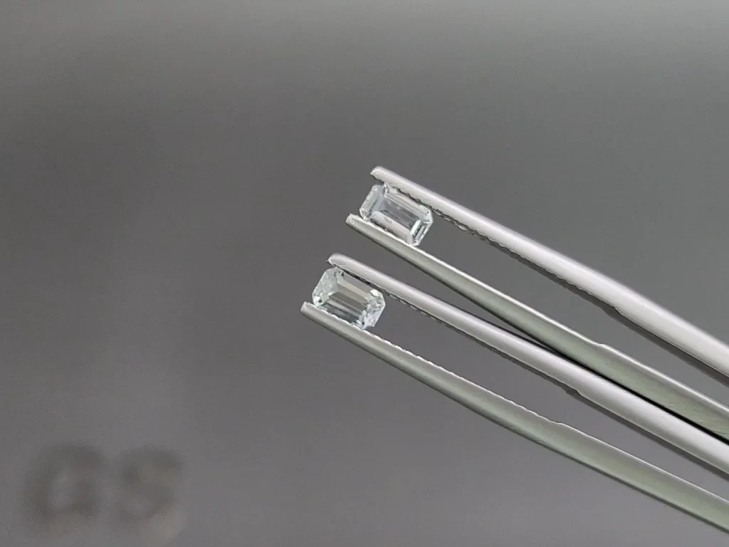 Set of aquamarines octagon cut 1.46 carats, Madagascar Image №3